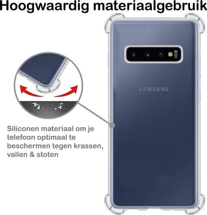 Forterra Samsung S10 Hoesje Shockproof Backcover Siliconen - Transparant