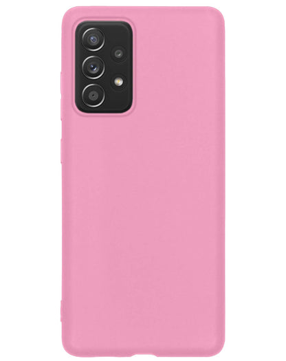 Forterra Samsung A23 Hoesje Siliconen Backcover Lichtgewicht - Lichtroze