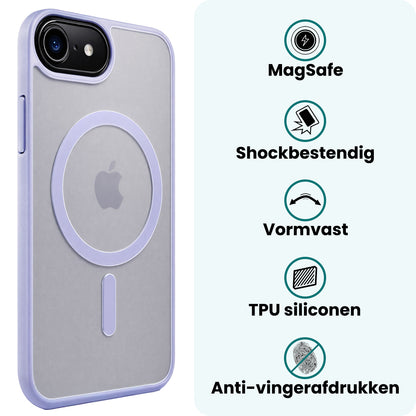Forterra iPhone 17e Hoesje Geschikt voor Magsafe Backcover Shockproof - Lila