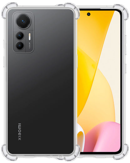 Forterra Xiaomi 12 Lite Hoesje Shockproof Backcover Siliconen - Transparant