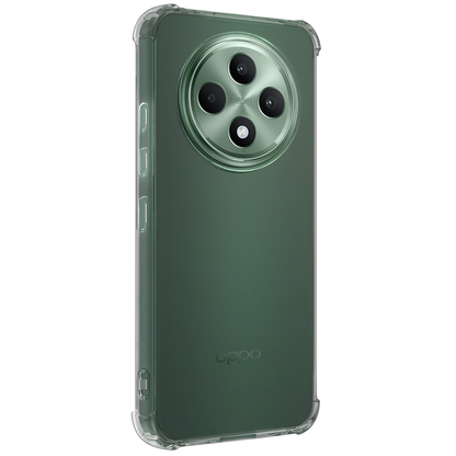 Forterra Oppo Reno 12 F Hoesje Shockproof Backcover Siliconen - Transparant