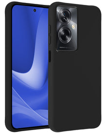 Forterra OPPO A79 Hoesje Siliconen Backcover Lichtgewicht - Zwart