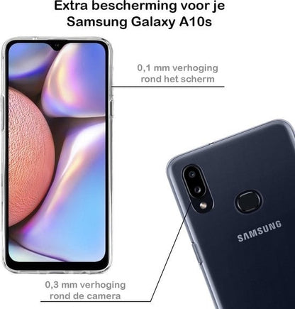 Forterra Samsung A10s Hoesje Siliconen Backcover Lichtgewicht - Transparant