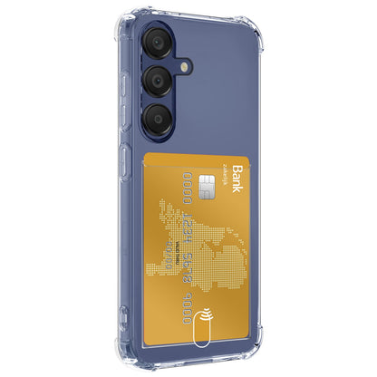 Forterra Samsung A15 Hoesje Kaarthouder Backcover Shockproof - Transparant