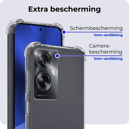 Forterra OPPO A79 Hoesje Shockproof Backcover Siliconen - Transparant