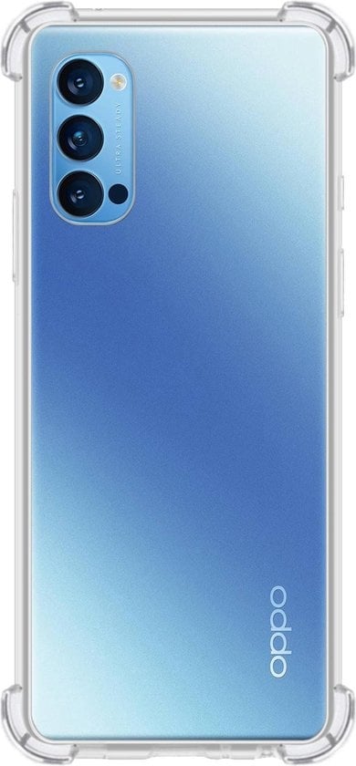 Forterra OPPO Reno 4 Pro 5G Hoesje Shockproof Backcover Siliconen - Transparant