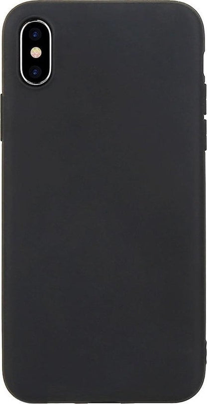 Forterra iPhone Xs Hoesje Siliconen Backcover Lichtgewicht - Zwart