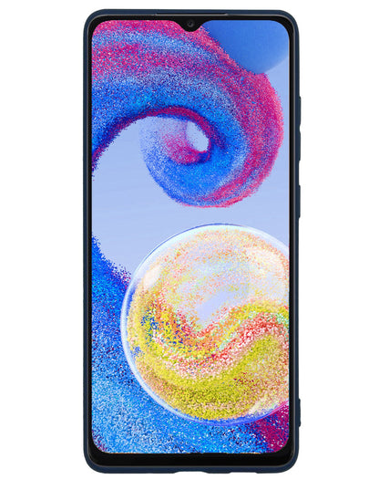 Forterra Samsung A04s Hoesje Siliconen Backcover Lichtgewicht - Donkerblauw