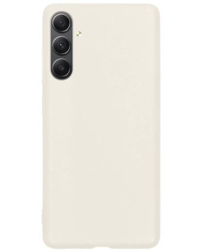 Forterra Samsung A34 Hoesje Siliconen Backcover Lichtgewicht - Wit