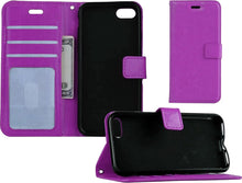 Forterra iPhone 8 Hoesje Bookcase Cover met Kaarthouder - Paars
