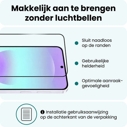 Forterra Samsung A37 Screenprotector Gehard Glas - Full Screen