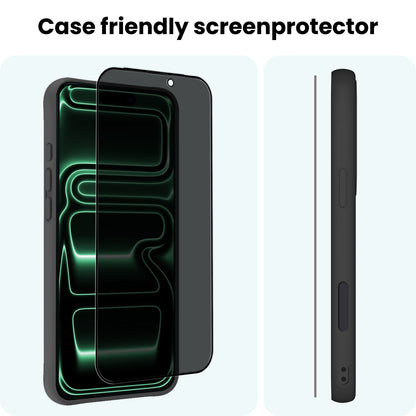 Forterra iPhone 17 Pro Max Screenprotector Gehard Glas - Privacy