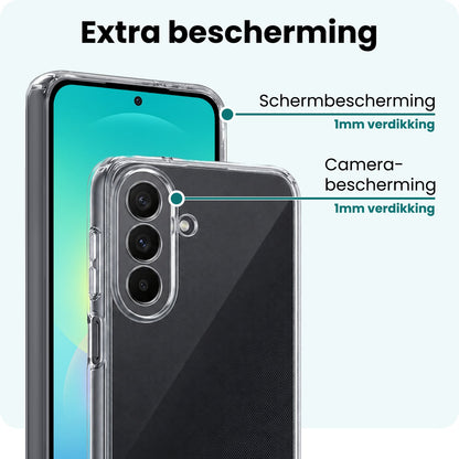 Forterra Samsung A27 Hoesje Siliconen Backcover Lichtgewicht - Transparant