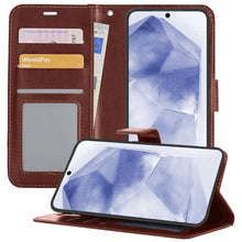 Forterra Samsung A55 Hoesje Bookcase Cover met Kaarthouder - Bruin