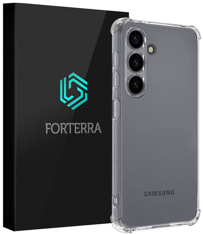 Forterra Samsung S26 Plus Hoesje Shockproof Backcover Siliconen - Transparant