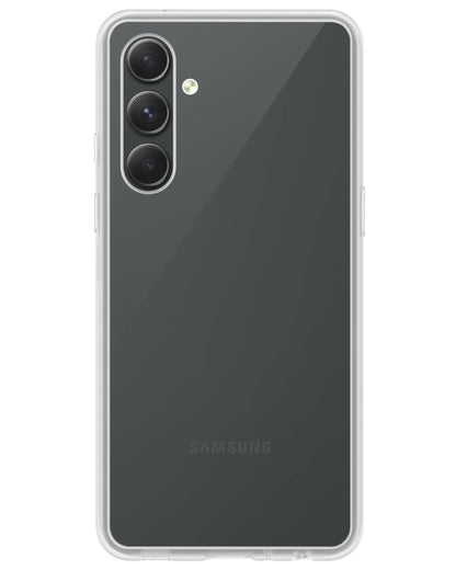 Forterra Samsung A54 Hoesje Siliconen Backcover Lichtgewicht - Transparant