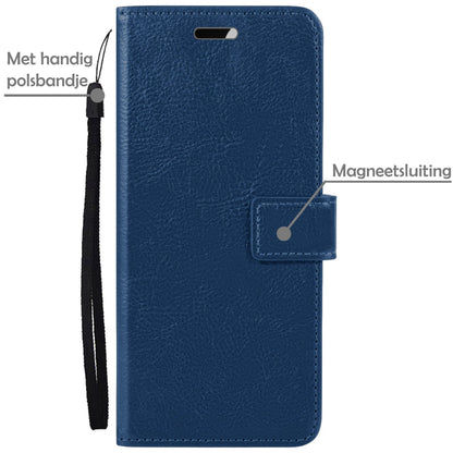 Forterra Samsung S21 Hoesje Bookcase Cover met Kaarthouder - Donkerblauw