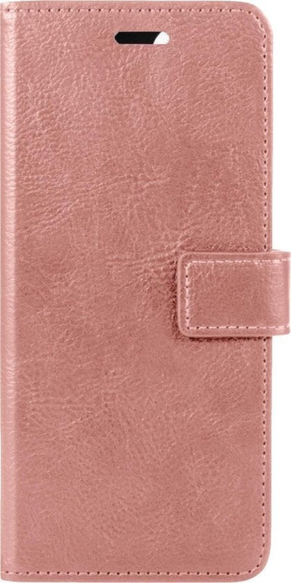 Forterra Samsung A22 4G Hoesje Bookcase Cover met Kaarthouder - Rosé goud