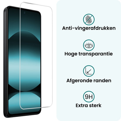 Forterra Xiaomi Redmi Note 14 5G Screenprotector Gehard Glas - Anti-kras