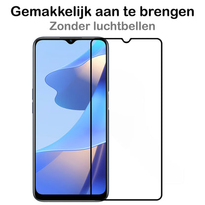 Forterra OPPO A16 Screenprotector Gehard Glas - Full Screen