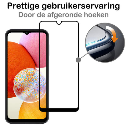 Forterra Samsung A14 Screenprotector Gehard Glas - Full Screen