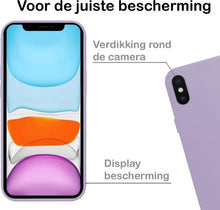 Forterra iPhone X Hoesje Siliconen Backcover Lichtgewicht - Lila