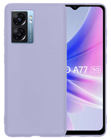 Forterra OPPO A77 Hoesje Siliconen Backcover Lichtgewicht - Lila