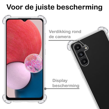 Forterra Samsung A13 5G Hoesje Shockproof Backcover Siliconen - Transparant