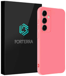 Forterra Samsung S25 Plus Hoesje Siliconen Backcover Lichtgewicht - Licht Roze