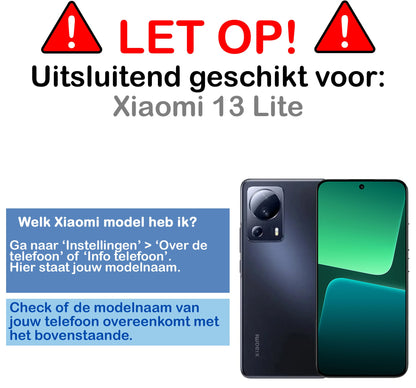 Forterra Xiaomi 13 Lite Hoesje Shockproof Backcover Siliconen - Transparant