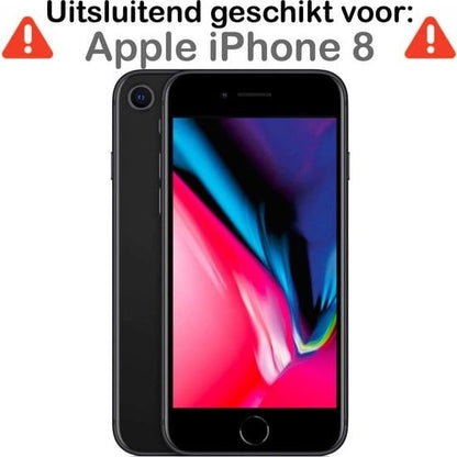 Forterra iPhone 8 Hoesje Kaarthouder Backcover Shockproof - Transparant