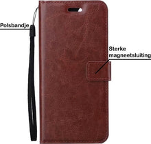 Forterra Samsung A22 4G Hoesje Bookcase Cover met Kaarthouder - Bruin