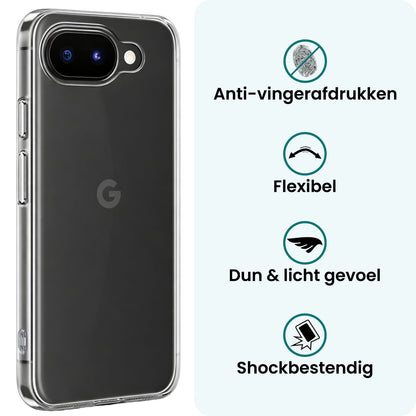Forterra Google Pixel 10a Hoesje Siliconen Backcover Lichtgewicht - Transparant