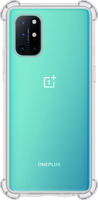 Forterra OnePlus 8T Hoesje Shockproof Backcover Siliconen - Transparant