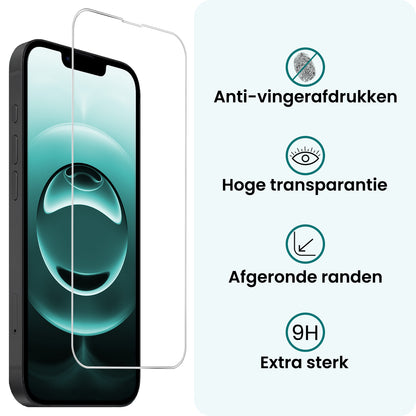 Forterra iPhone 16e Screenprotector Gehard Glas - Volledige dekking