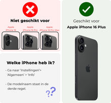 Forterra iPhone 16 Plus Hoesje Met Telefoonkoord en Pasjeshouder Siliconen - Zwart