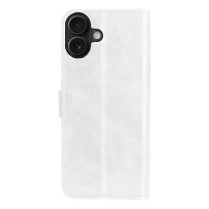 Forterra iPhone 16 Plus Hoesje Bookcase Cover met Kaarthouder - Wit