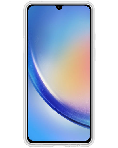 Forterra Samsung A34 Hoesje Siliconen Backcover Lichtgewicht - Transparant