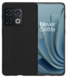 Forterra OnePlus 10 Pro Hoesje Siliconen Backcover Lichtgewicht - Zwart