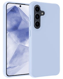 Forterra Samsung A55 Hoesje Siliconen Backcover Lichtgewicht - Lichtblauw
