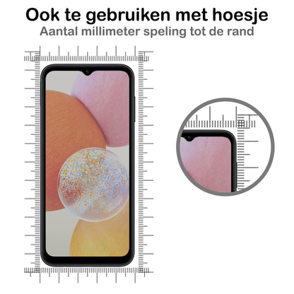 Forterra Samsung A14 Screenprotector Gehard Glas - Privacy