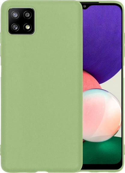 Forterra Samsung A22 5G Hoesje Siliconen Backcover Lichtgewicht - Groen