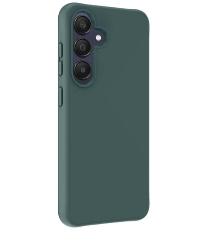 Forterra Samsung A25 Hoesje Siliconen Backcover Lichtgewicht - Donkergroen