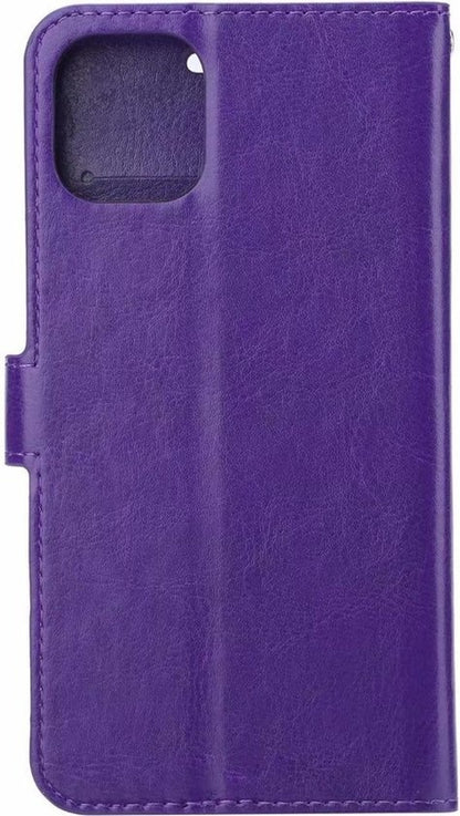 Forterra iPhone 11 Hoesje Bookcase Cover met Kaarthouder - Paars