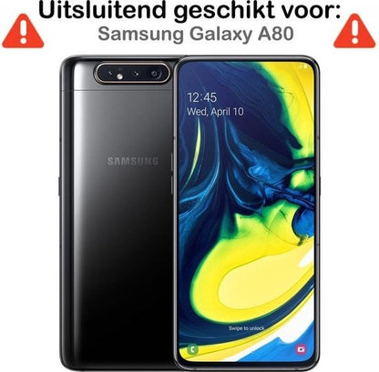 Forterra Samsung A80 Hoesje Siliconen Backcover Lichtgewicht - Transparant