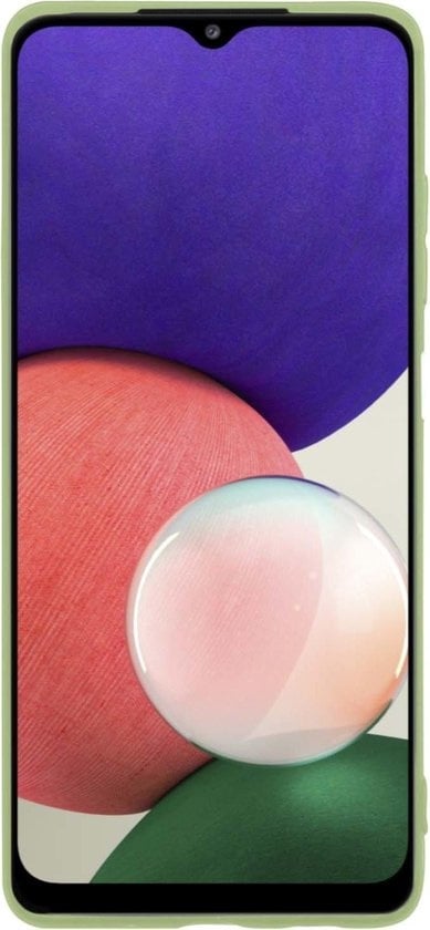 Forterra Samsung A22 5G Hoesje Siliconen Backcover Lichtgewicht - Groen