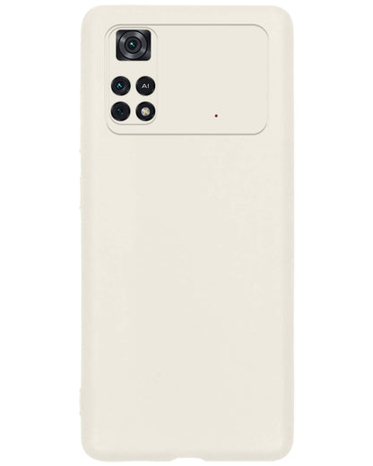 Forterra Poco M4 Pro 4G Hoesje Siliconen Backcover Lichtgewicht - Wit