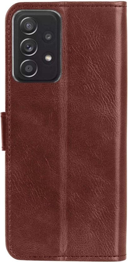 Forterra Samsung A52s Hoesje Bookcase Cover met Kaarthouder - Bruin