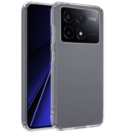Forterra Xiaomi Poco X6 Pro 5G Hoesje Siliconen Backcover Lichtgewicht - Transparant