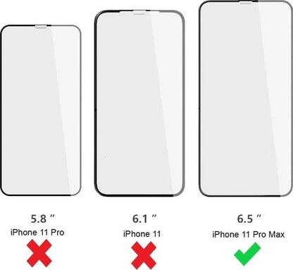 Forterra iPhone 11 Pro Max Screenprotector Gehard Glas - Full Screen